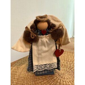 Vintage Wooden Handmade Angel Doll